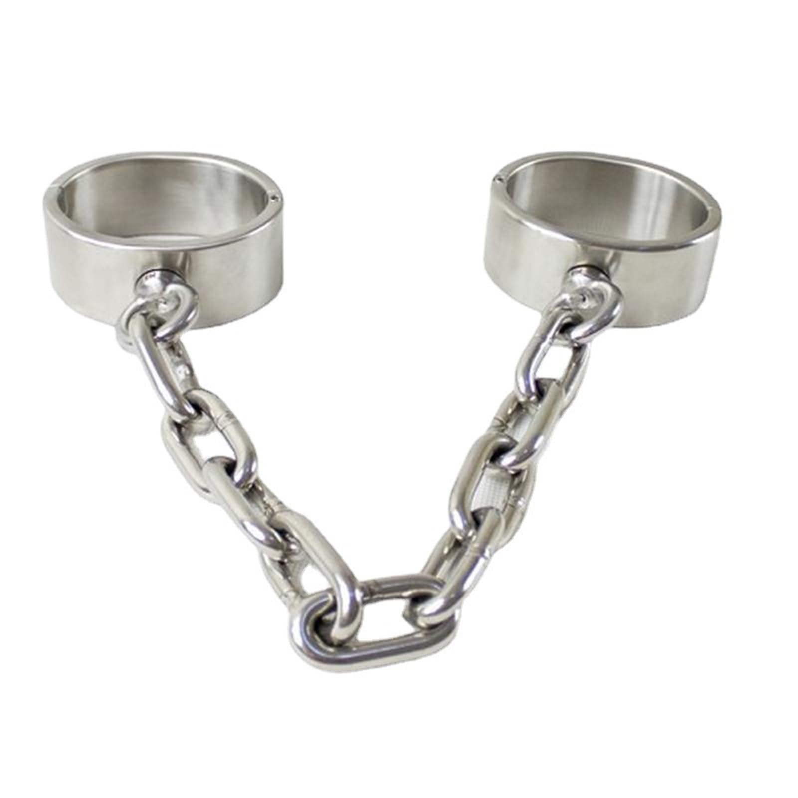 Menottes de cheville en acier inoxydable BDSM avec chaîne de 36 cm, manchettes de retenue métal, jouets sexuels SM