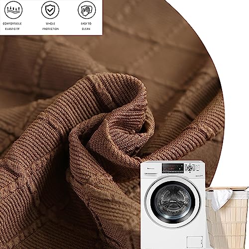 Image of FUANGUI Ottoman Cover Stretch Storage Ottoman Bench Slipcover Printed Folding Storage Bench Ottoman Cover Footrest Stool Slipcover Footstool Protector Cover with Elastic Bottom, Large
