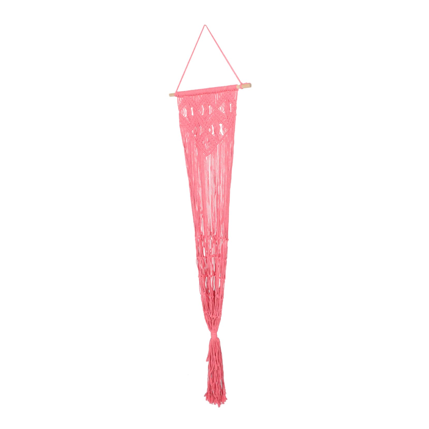 Hamac peluches macramé rose pour rangement mural suspendu de chambre d'enfant