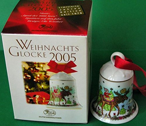 Hutschenreuther Weihnachtsglocke 2005 - Klares Glas, Hängend...
