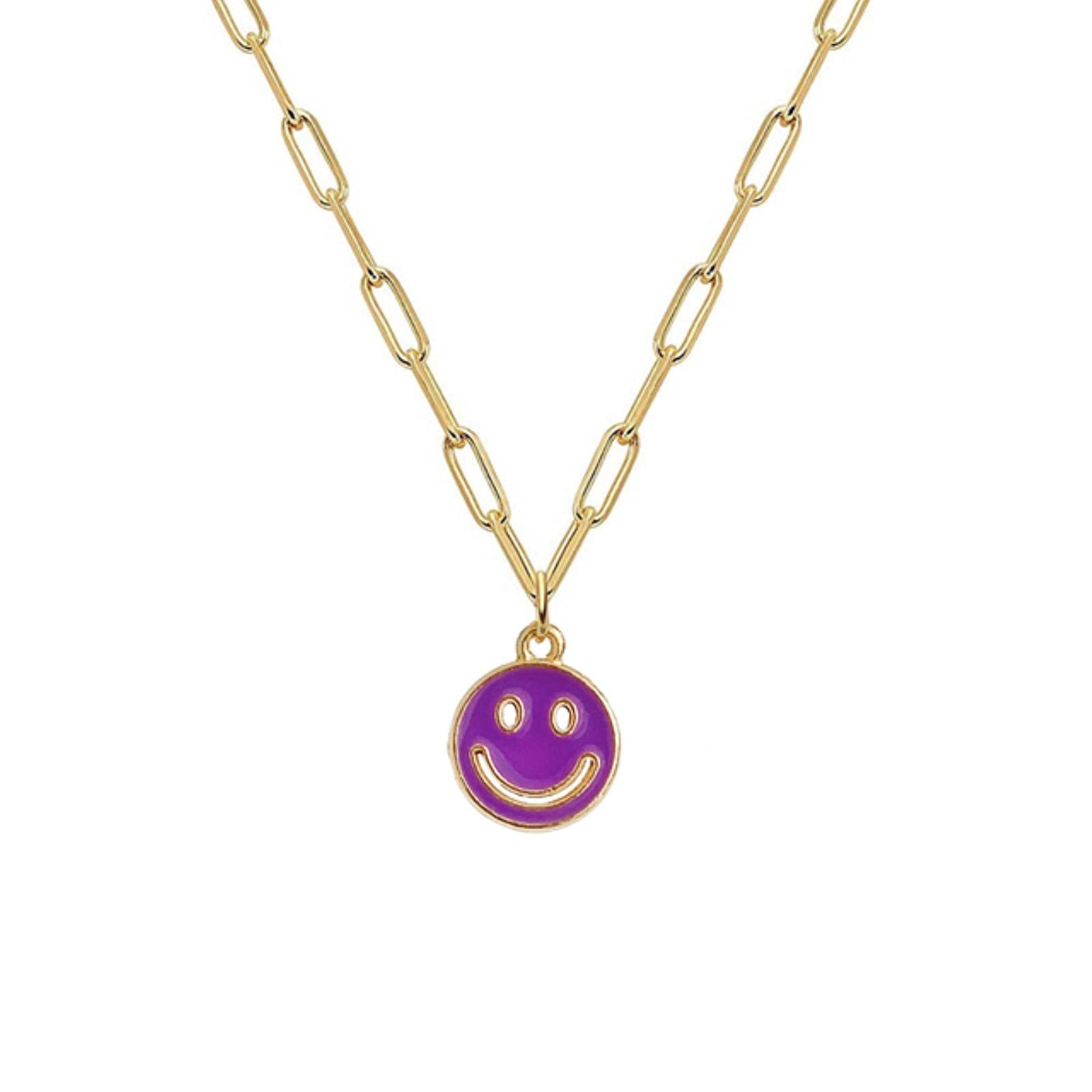 Collier avec Pendentif Long Visage Hip Hop pour Femmes, chaîne en Alliage, Punk, Tendance, Bijoux présents