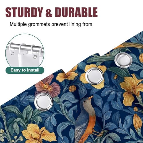 Rideau de douche anti-projections d'eau 180x200 cm lavable pour sol sec et propre