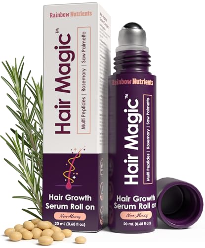 Hair Magic™ Hair Growth Serum Roll On- Multi-Peptides + Rosemary ...