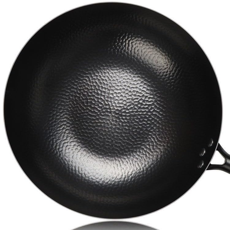 Wok de hierro con mango grande desmontable miniatura 5