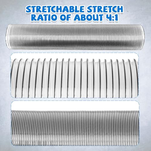 Image of Amylove 6 inch x 10' Lawn Vacuum Hose Flexible Duct Hose Long PVC Dust Collection Hose with 4 Stainless Steel Hose Clamps Puncture Resistant Fume Dust Collector Hose for Vacuums Cleaner Collection System