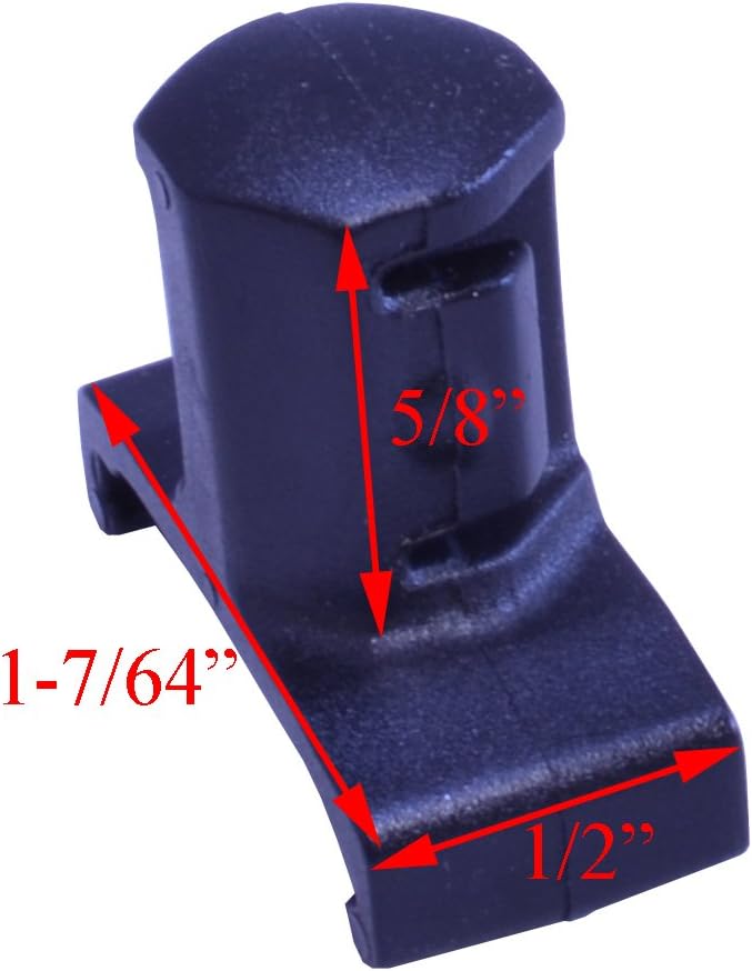 MLTOOLS 1/2 Inch 15 piece Black Dura pro Twist Lock Socket Organizer Clips with 96 ID Stickers - Made in USA