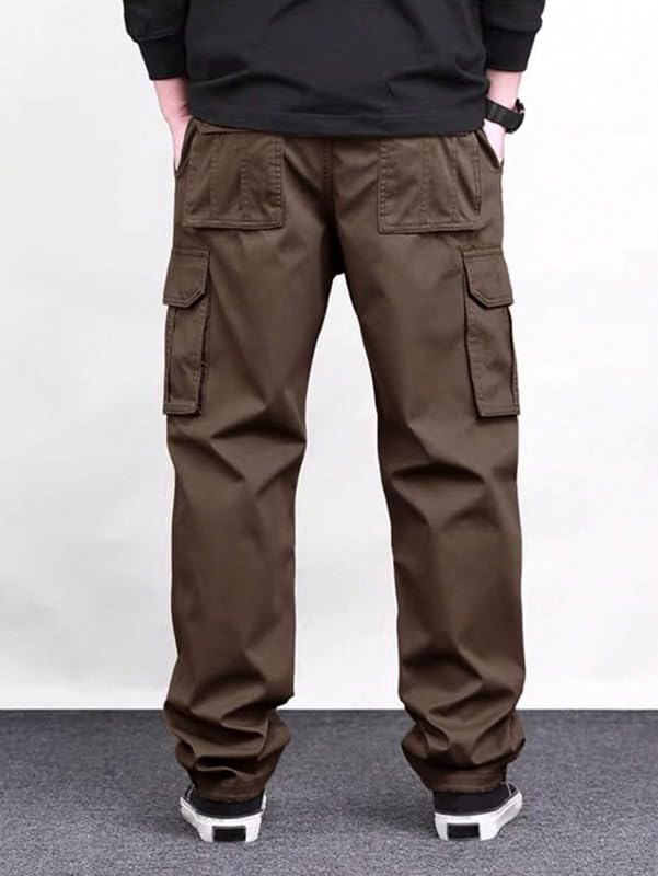 Image of DEELMO Men's Stylish Multi-Pocket Cargo Pants || Casual Fit Pants Trousers || Stylish Trousers for Men || Men's Cargo (MD501 01 08)