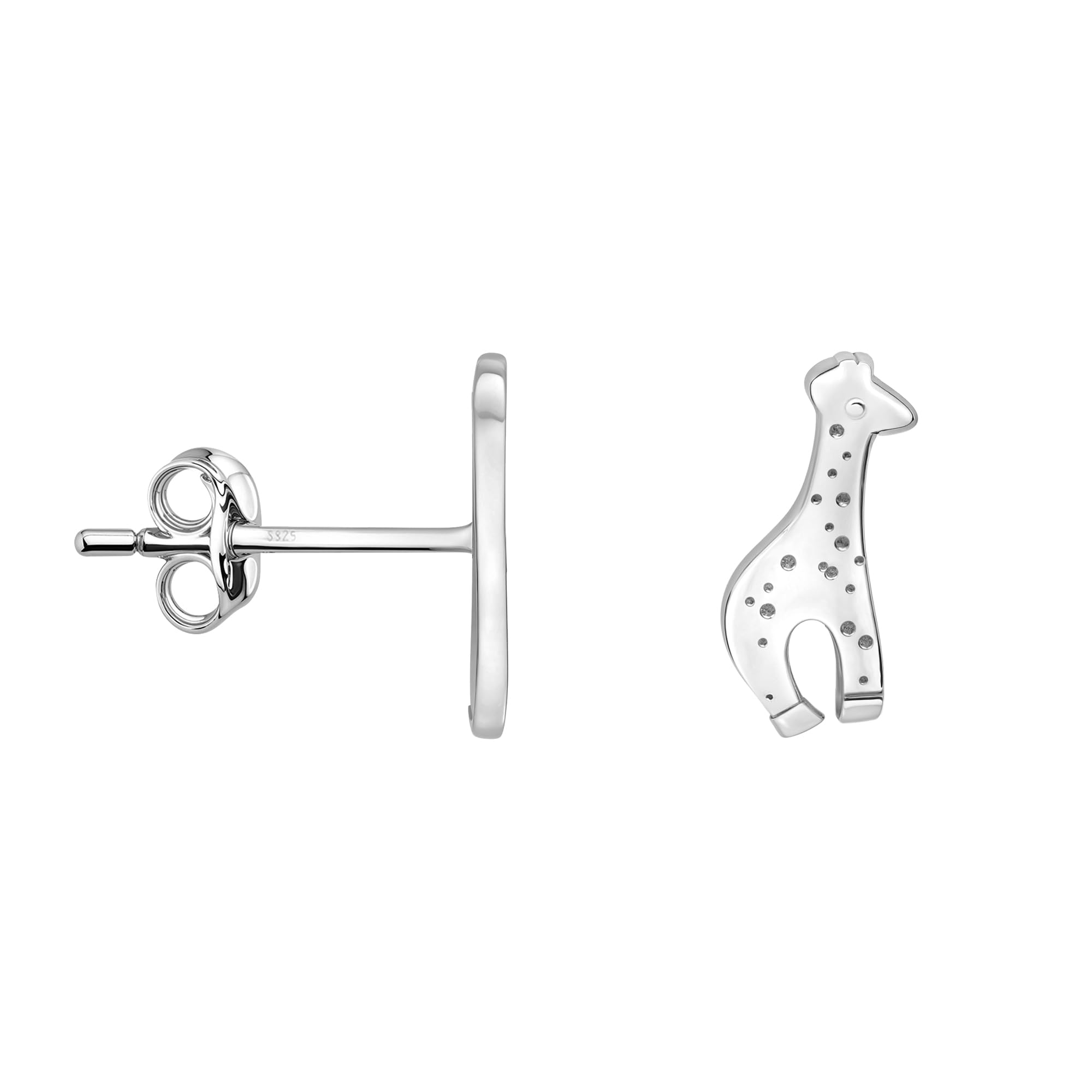 Boucles d'oreilles en argent 925 SOFIA MILANI clous girafe délicats - 8