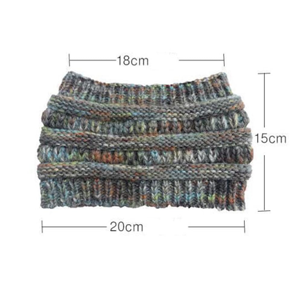 Yurosiay Fascia invernale da donna colorata lavorata a maglia