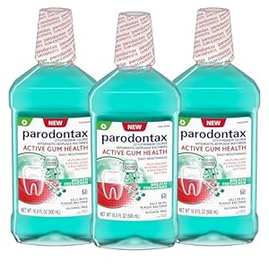 Parodontax Active Gum Health Breath Freshener Mouthwash, 3 x 16.9 fl oz