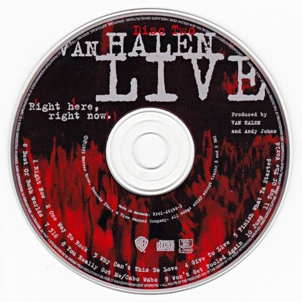 Live: Right Here Right Now: VAN HALEN: Amazon.ca: Music