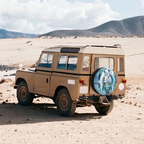 Image of Wolves Dreamcatcher Spare Tire Cover for Rv SUV Trailer Truck- Funny Cute Decor Tire Cover Polyester Wheel Covers Universal Fit for Outdoor Camper Travel,16 inch
