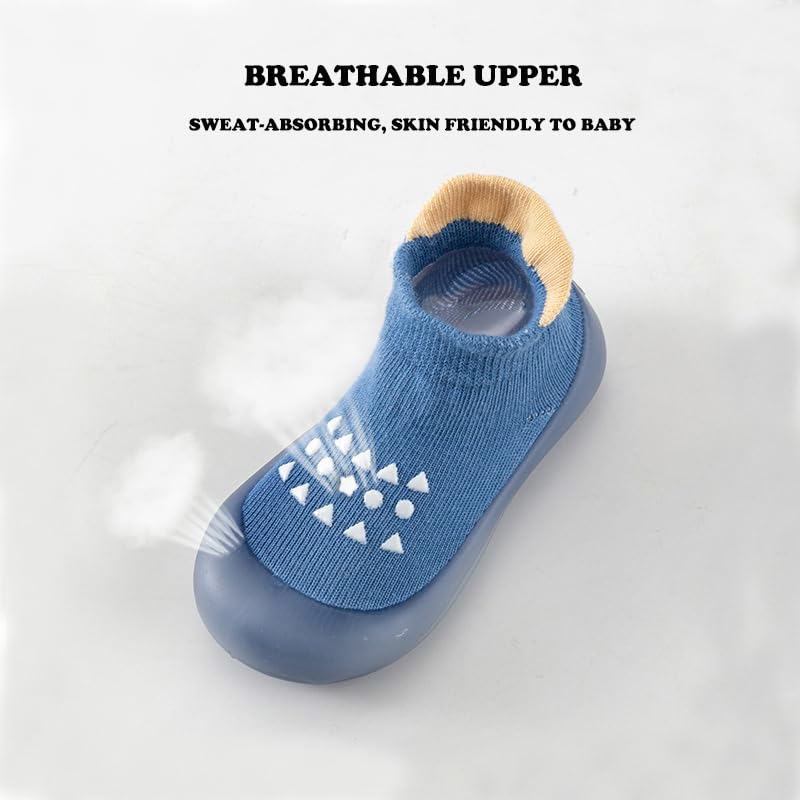 Baby Non Slip Socks Shoes Toddler Girls Boys First Walking Shoes Infant Indoor Floor Slipper Sneakers 2 Pairs3