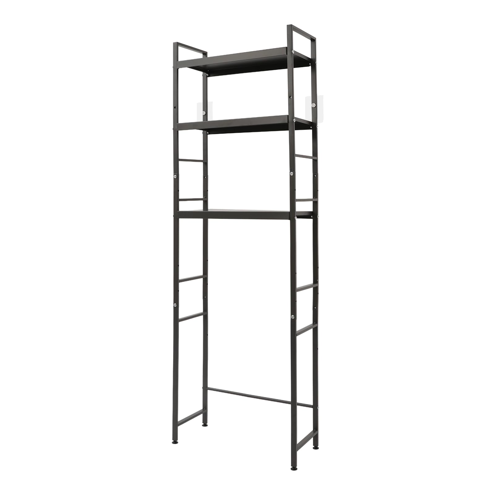 Scaffale per WC a 3 livelli, autoportante, organizer da bagno, regolabile