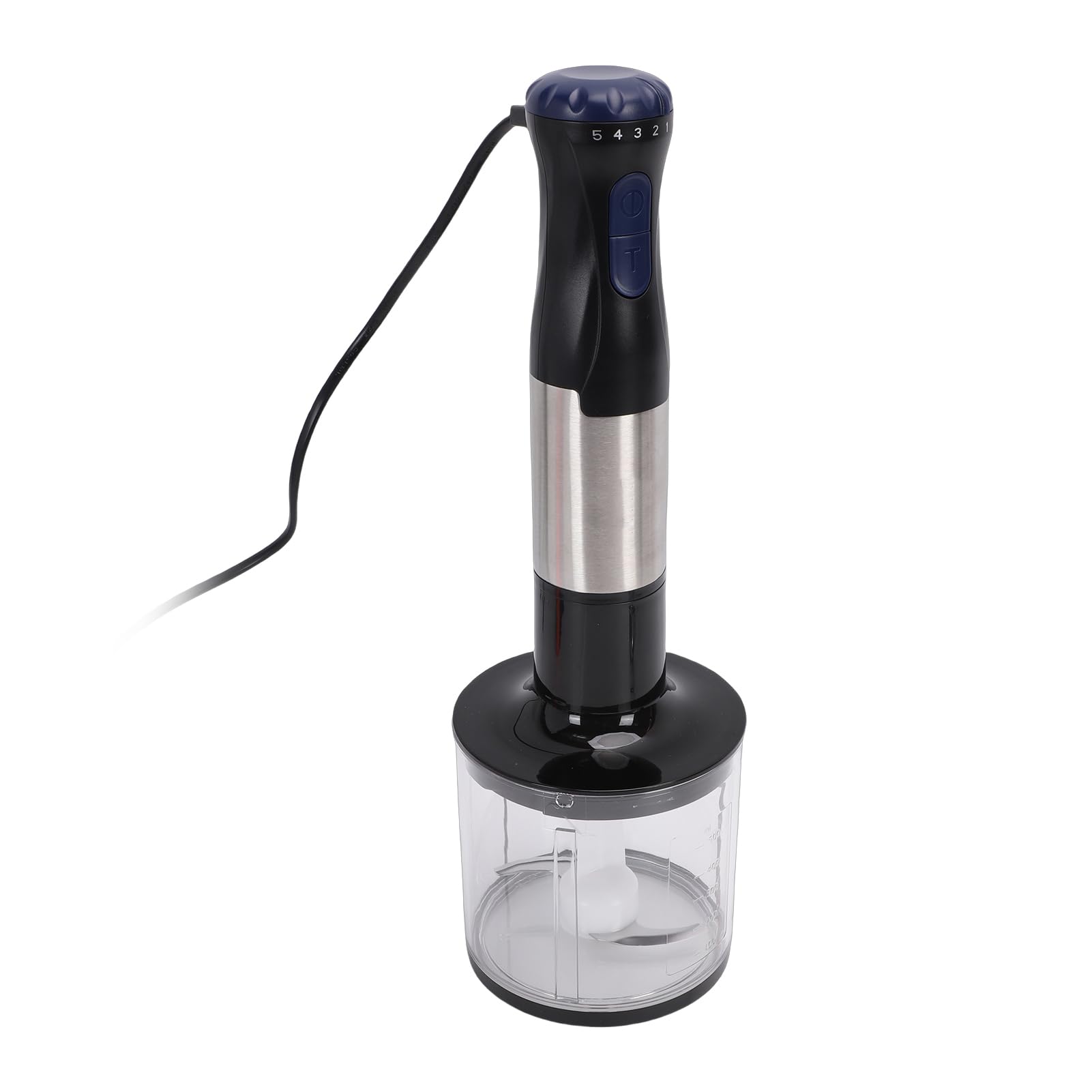 Frullatore a Immersione Professionale 500 W in Acciaio Inossidabile 4 in con 20 Velocit e Funzione Boost per Frullati Zuppe Alimenti per Bambini Spina Europea 220V