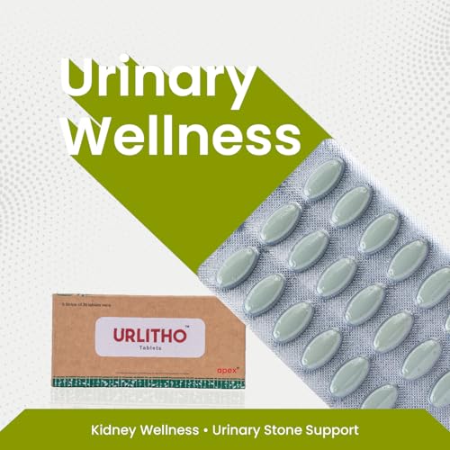 Image of Green Milk Urlitho Tablets | Ayurvedic Urinary Care Supplement | Supports Kidney Wellness & Healthy Urine Flow | Helps Maintain Detox Balance, Fluid Regulation & Urinary Comfort | Herbal Kidney Support Formula | 5x30 Tablets