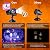ALOVECO [2024 Upgrade] Halloween Christmas Projector Lights Outdoor Indoor 15W LED Snowflake Holiday Projector Lights Outdoor Waterproof with Remote for House Decor (10 Wave Ripples and 12*8 Patterns)
