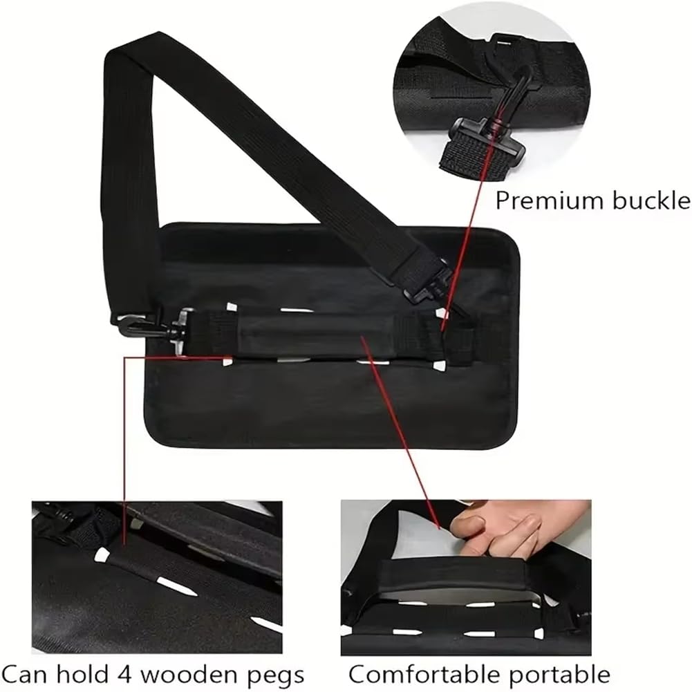 SweetSerenade Sac de Golf Portable Mini Léger pour Entraînement en Extérieur, Bandoulière Croisée, Rangement pour Homme et Femme