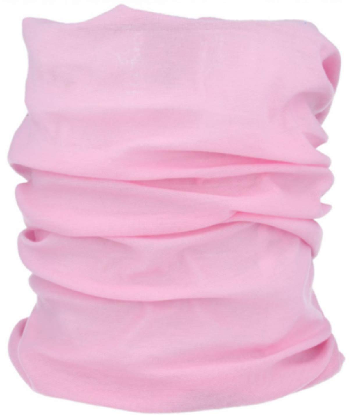 Multifunctional Headwear Neck Scarf Bandana Balaclava Face mask Headband Hairband Tube Gaiter Stretch Snood for Sports Yoga Running Cycling Hiking (Pink)