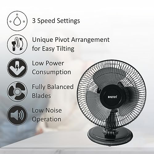Image of BALTRA Savy Wall and table fan Multi Purpose Fan12inch (304.8mm), black (BF-149)