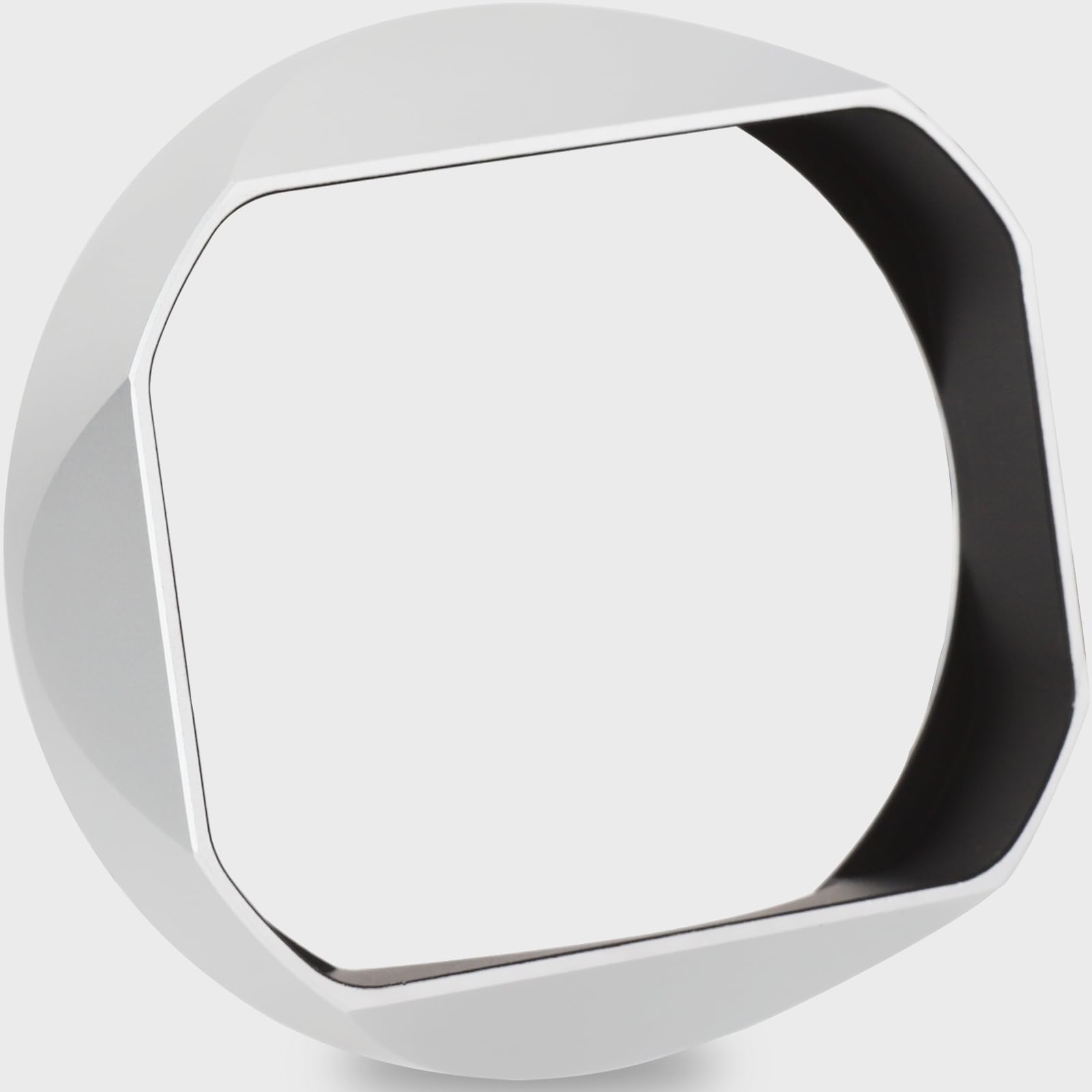 Haoge Metal Square Lens Hoods for Leica Q3-43 Q3 Camera Accessories Silver LH-LQ343W