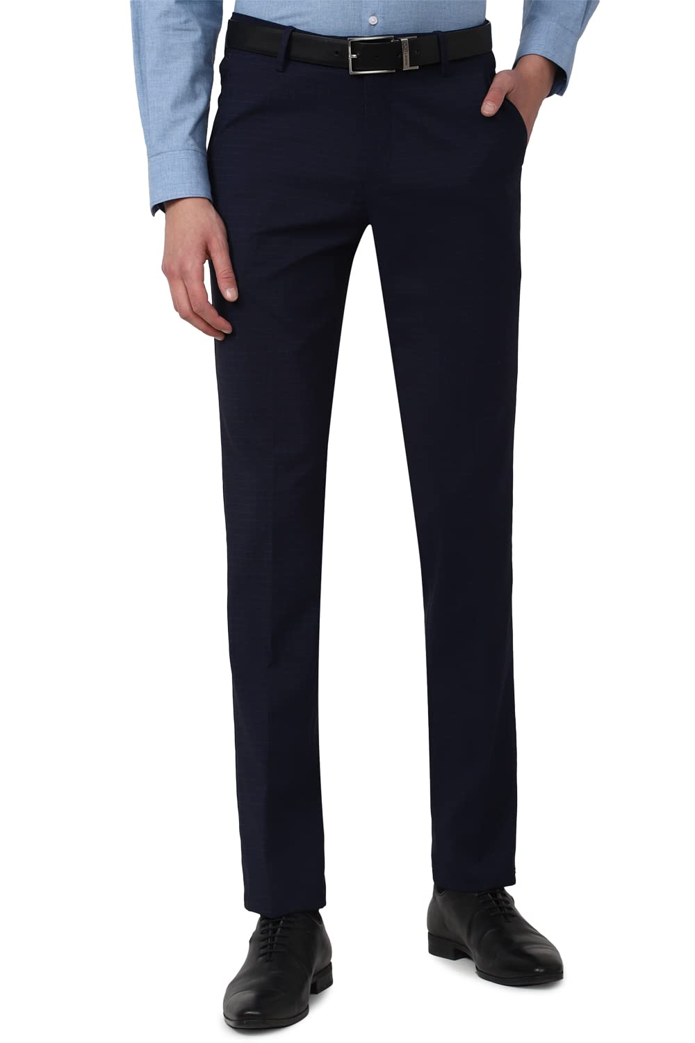 Men's Textured Everyday Signature Neo-Slim Fit Formal Trouser