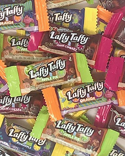 Laffy Taffy, Assorted Fruit Flavors, Wrapped, Bulk - Orange, Pineapple, Apple Pie & Dark Cherry - Great for Easter, Movie & Game Nights, Candy Bowls & Buffets, Snacks & More! (2 Lbs.)