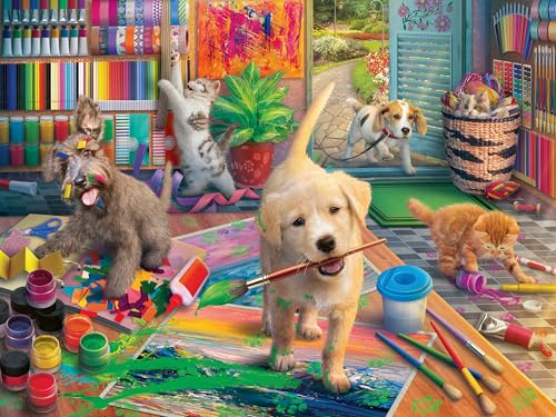 Ravensburger - Puzzle 750 pièces - Grandes pièces - Artistes animaliers
