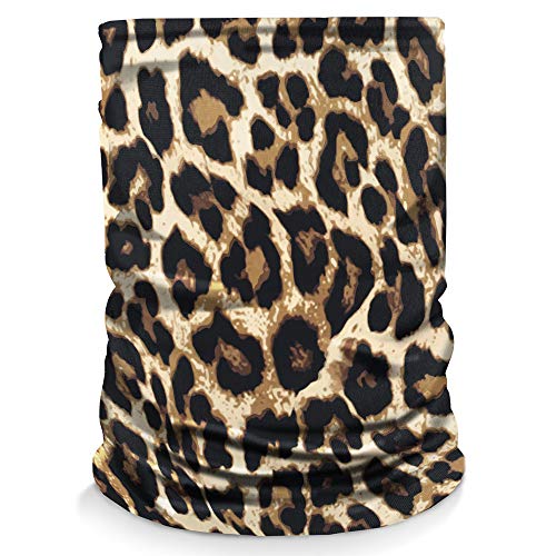 Controller Gear Neck Gaiter Face Mask Scarf - Proudly Made in the USA. Sun & Dust Protection, Sport, Bandanas for Fishing, Hiking, Cycling, Motorcycling, Running - Cheetah Print - Not Machine Specific