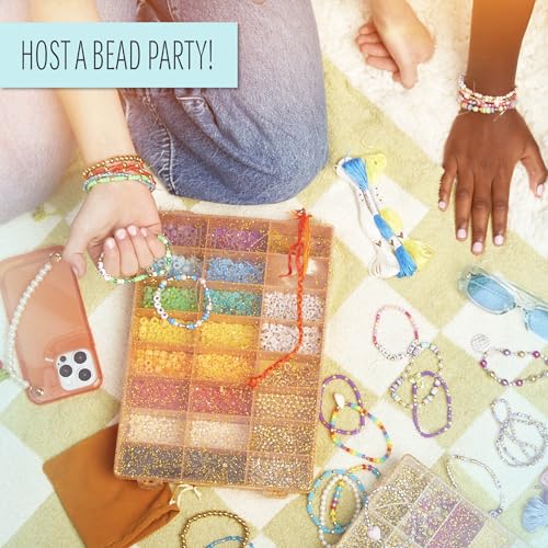 STMT D.I.Y. Rainbow Bead Case, Includes Over 500 Jewelry Making Supplies, Including Cute Beads for Jewelry Making, Bracelet Charms, Storage Case, Friendship Bracelet Kit, Teen Girl Gifts - image 7