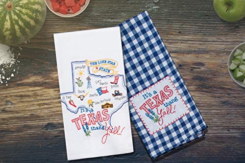 18Th Street Gifts Texas Kitchen Towels Set Of 2 With Dishwasher Magnet - Texas Decor - Texas Tea Towel - Texas Gifts #TOP1