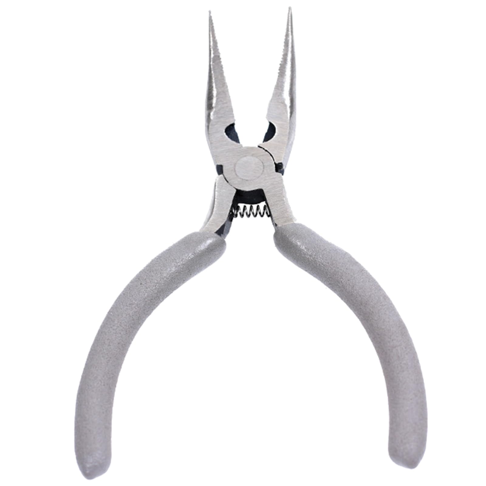 Msioytog Gray Ergonomic Jewelry Pliers Beaded Necklace Pliers Wire Cutter Curved Round Nose Plier For Enthusiasts Beading Supplies
