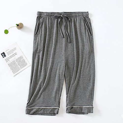 Summer Cropped Pajama Pants Large Size Elastic Home Pants Thin Loose Sports Men's Pajama Pants Indoor House3