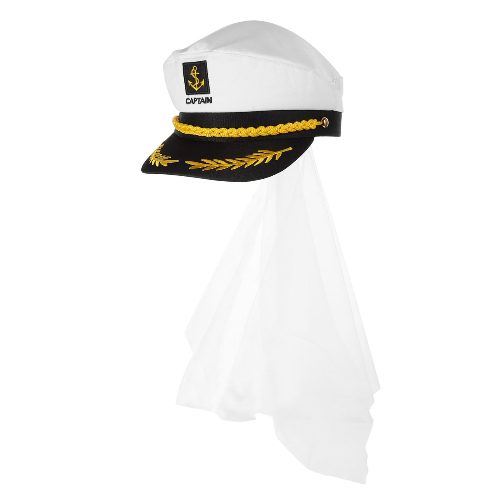 TOPBATHY 2St Partydekoration camoing masquerade Matrosenhut marineblauer Hut Kapitänsmütze prop Kapitänshüte für die Braut Kleidung Sonnenbrille Bootsmütze schmücken Damen bilden Stoff