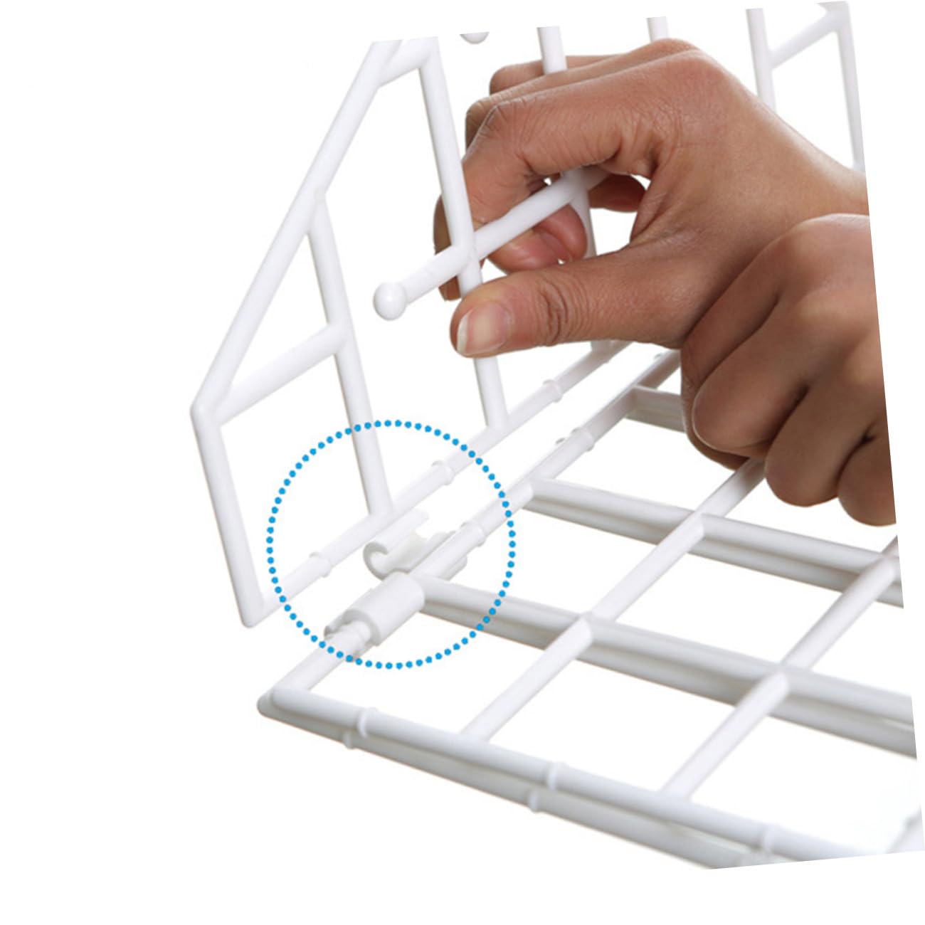 Ipetboom Organizador Blanco de Múltiples Capas y Plástico de Diseño Gancho Colgante Plegable Armario para Ropa Accesorios en Dormitorio