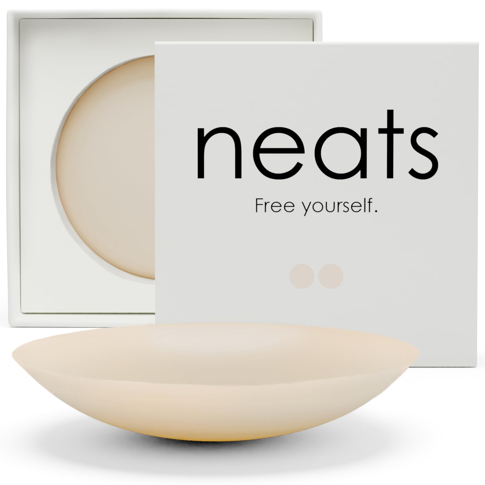 Neats Women's Pearl Nipple Covers For Reusable & Hypoallergenic Silicone Pasties, Adhesive Breast Petals (, 8Cm)