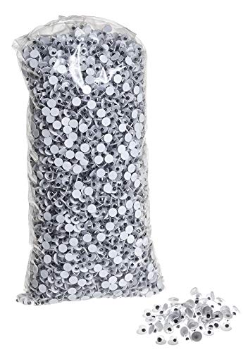 4000 Wackelaugen rund Klebeaugen Pupille ø4mm Basteln VBS Großhandelspackung 4 mm