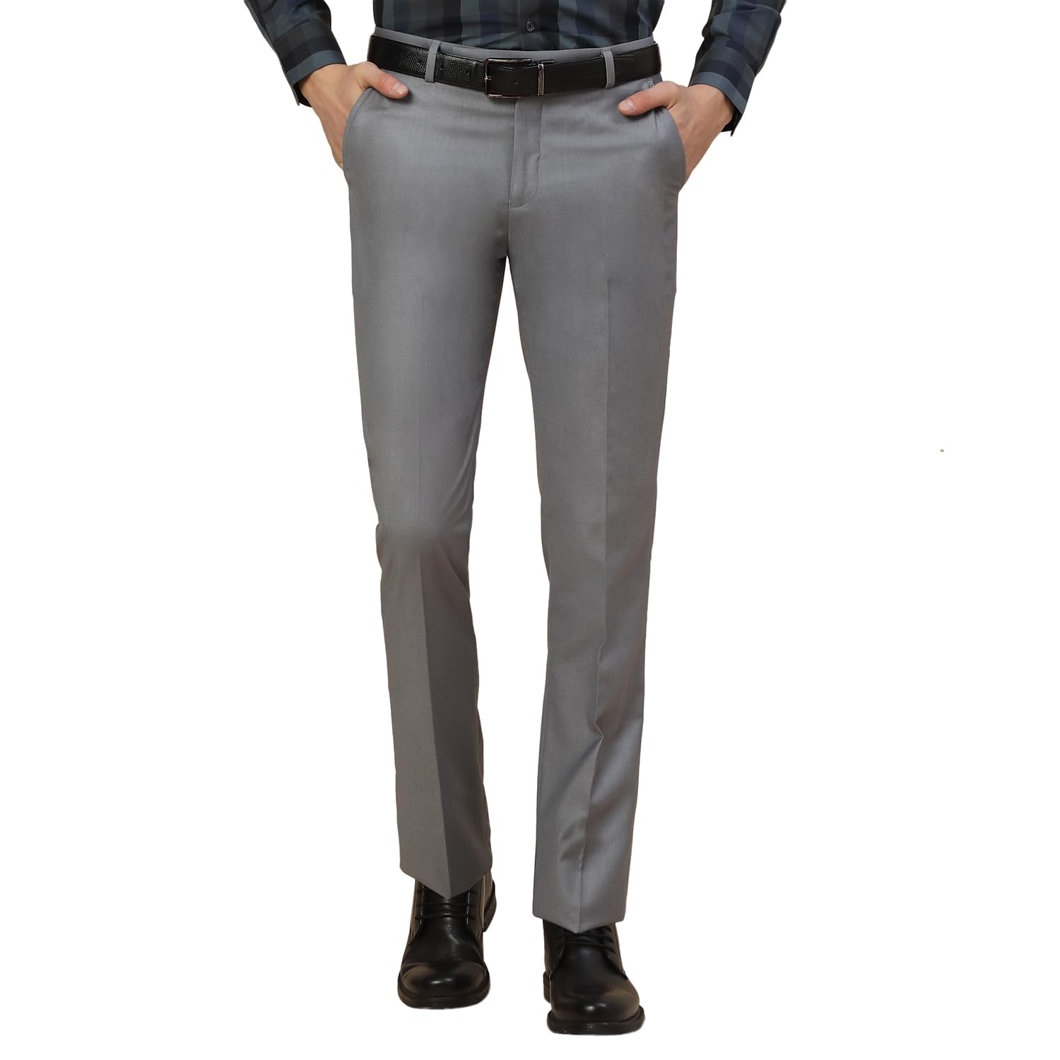 cantabil Formal Trouser for Men Grey-picture-21
