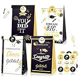 JeVenis 12 PCS Graduation Party Supplies Graduation Party Favor Bags Graduation Party Dekoration Graduation Party Geschenk Taschen Graduation Goodie Bags Graduation Dekoration