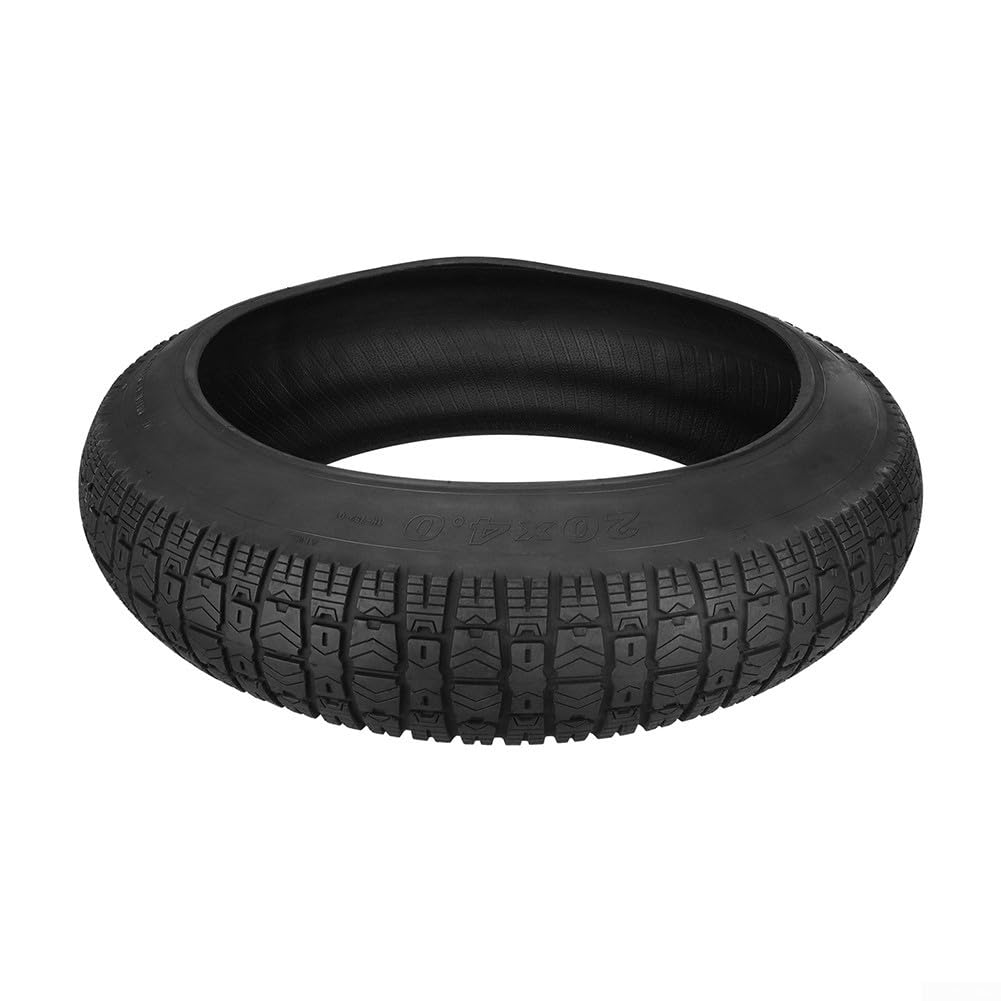 20 x 4.0 para neumático de bicicleta de montaña con agarre superior de 20 x 4.0 para | Goma resistente a la abrasión, construcción duradera, soporta terrenos difíciles, uso prolongado, acabado negro