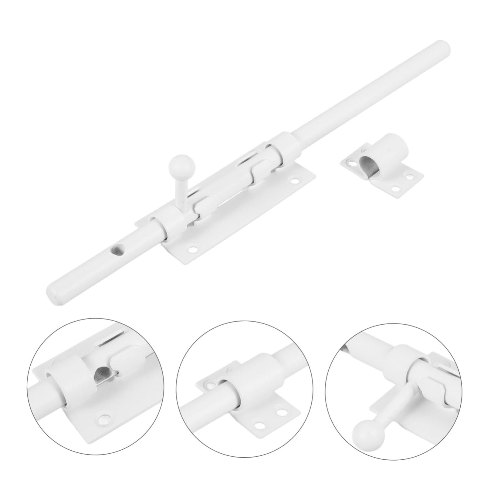 Serratura a Scatto per Porta in Acciaio Inox, Meccanismo di Bloccaggio Scorrevole per Sicurezza, Installazione Facile, Adatta per Porte Interne, Cabine Bagno e Stanze