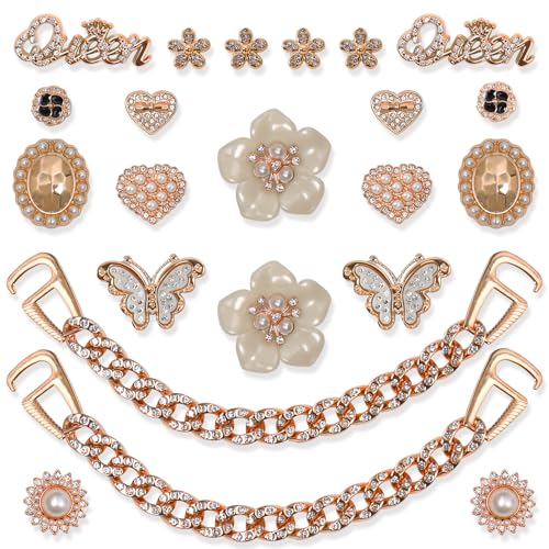 WAQYGZO Bling Shoe Charms