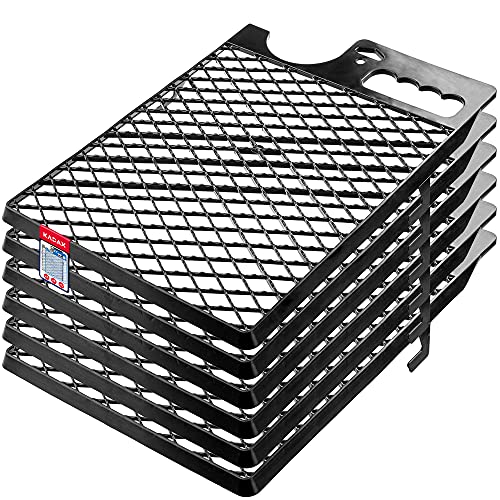 KADAX Abstreifgitter, 39 x 28 cm, Farbgitter aus Kunststoff, großes Malergitter für Farbe, Malerzubehör, Abstreichgitter, Abtropfgitter, Malerwerkzeug, Farbabstreifer (6, schwarz)