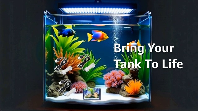 Image of 3Pcs Blue Light Small Aquarium LED Light, Multicolor LED Fish Tank Light for Freshwater Plants Aquarium Accessories，Fish and Aquatic Pets and Aquatic Pets