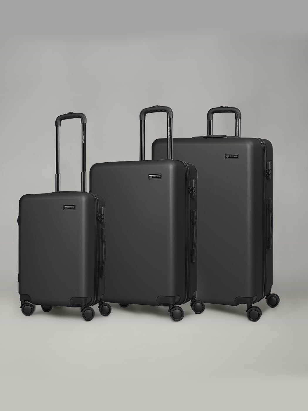 Smartbox Kofferset 3-teilig Hartschale ABS 4-Doppelrollen | Edition 05, 3er Set 41/61/101 L, Zahlenschloss, Leichte ABS-Hartschale