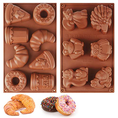 Lot de 2 moules à gâteau au chocolat Cover