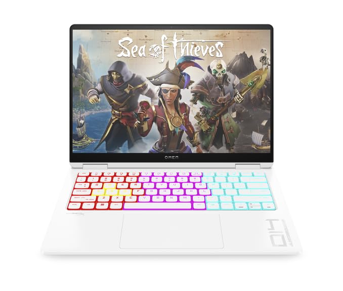 HP OMEN Transcend laptop gamingowy, 14" 2,8K OLED 120 Hz, Intel Core Ultra 7 155H, 16 GB DDR5 RAM, 1 TB SSD, NVIDIA GeForce RTX 4060 (8 GB), QWERTZ, Windows 11, biały wraz z HyperX Cloud III Wireless