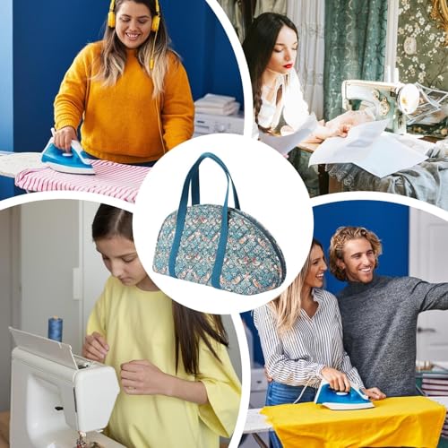 Almacenamiento de plancha pequeña de ropa con compartimentos para viaje y hogar 7