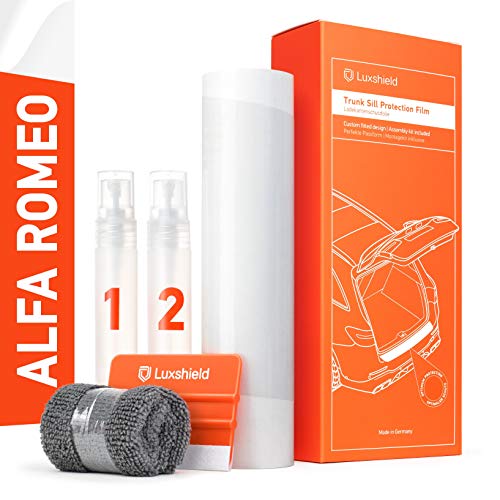 Luxshield Film de Protection pour Seuil de Chargement Ensemble Complet - Stelvio 949 I 2017-2020 - Pare-Chocs, Peinture - Transparent Brillant Autocollant