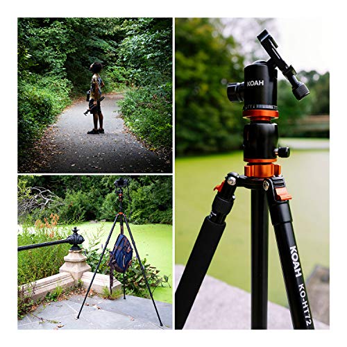 Koah Aphelion Alpha Professional 72 inch Lightweight Aluminum Horizontal Tripod & Monopod with 360 Degree Ball Head & Quick Release Plate (Sony, Panasonic, Nikon, Canon, Fuji) - Thumbnail 5